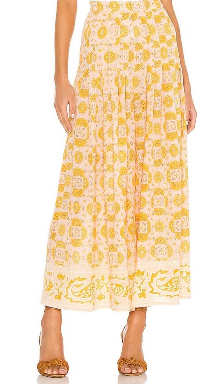 Free People Run River Wide Leg Palazzo Pants in Sandstone